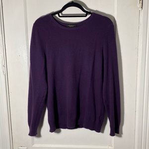 Charter Club Luxury Cashmere Sweater — Crewneck, Purple